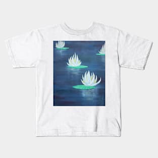 Oil Painting - Water Lilies II. 2012 Kids T-Shirt